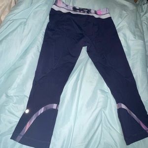 Well loved navy blue Lululemon yoga pant GUC see pictures for details